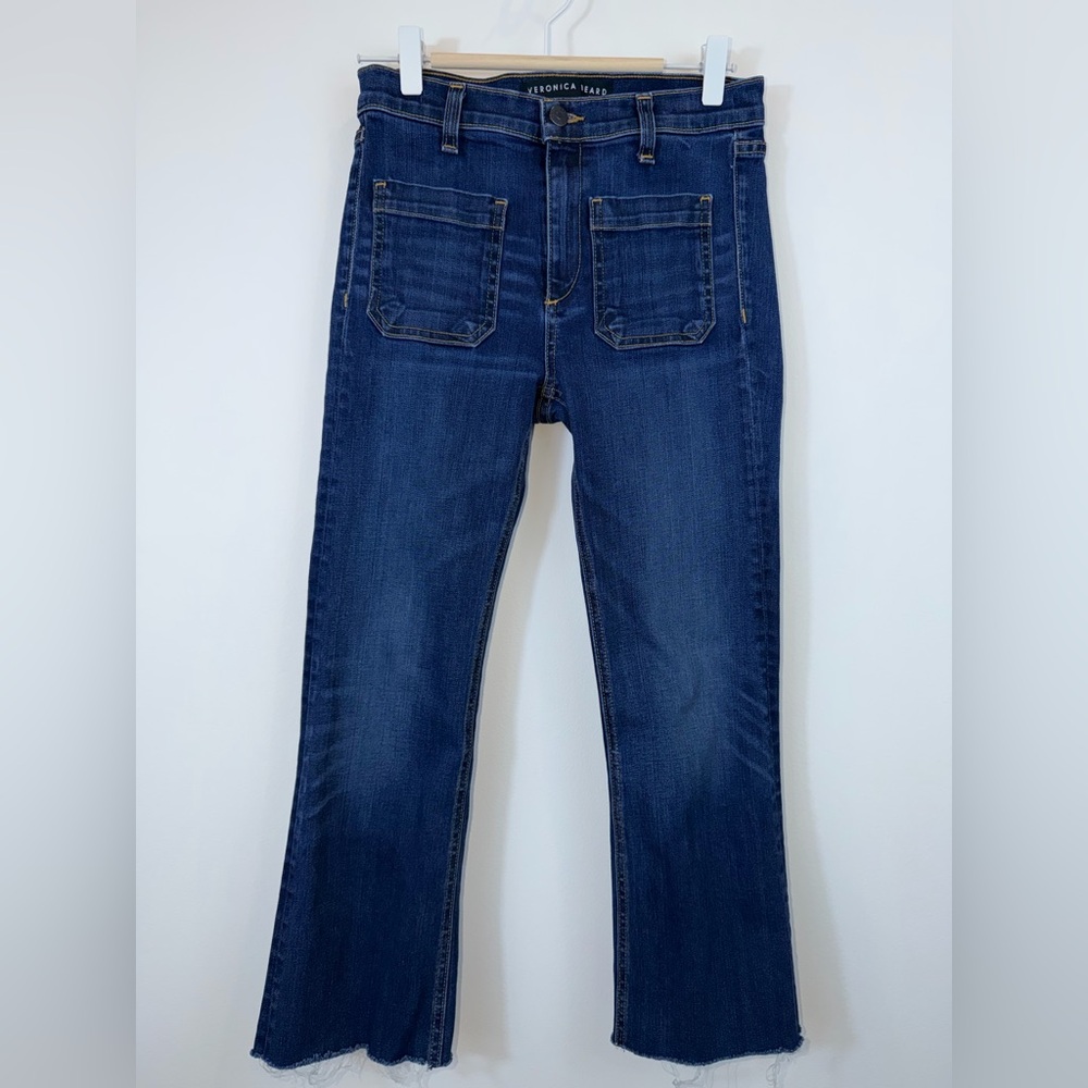 Veronica Beard Carolyn Baby Boot Jeans Dark Vintage Wash Size 25 USA